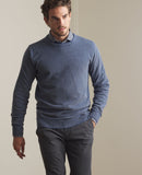 Charlie Round Neck Jumper - Blue Grey