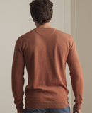 Charlie Round Neck Jumper - Brown Orange