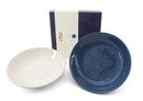 Set of 2 Pasta Bowls - Navy & Cream