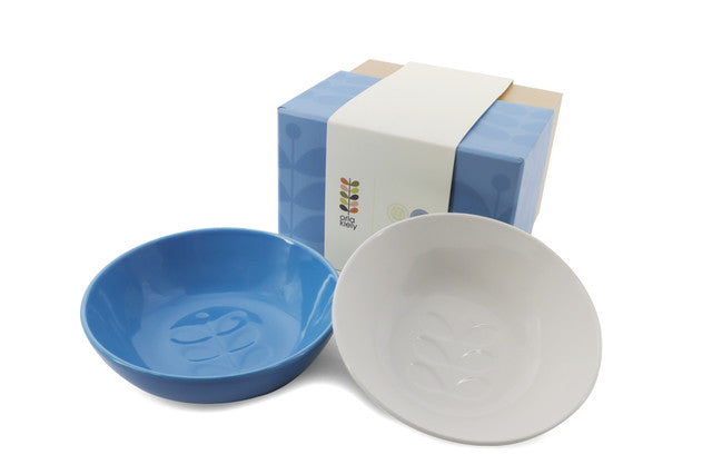 Set of 2 Cereal Bowls - Sky Blue & Cream
