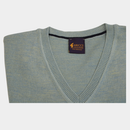 Plain V Neck Jumper - Meadow