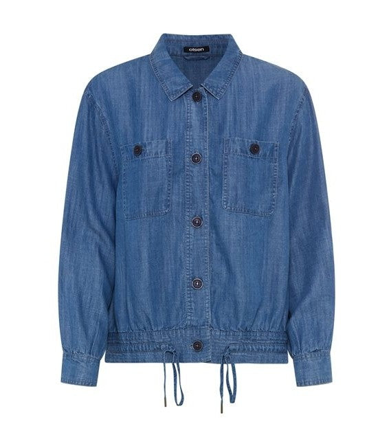 Back In Bloom Cardigan - Blue Denim