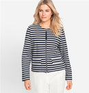 Back In Bloom Print Cardigan - Ink Blue