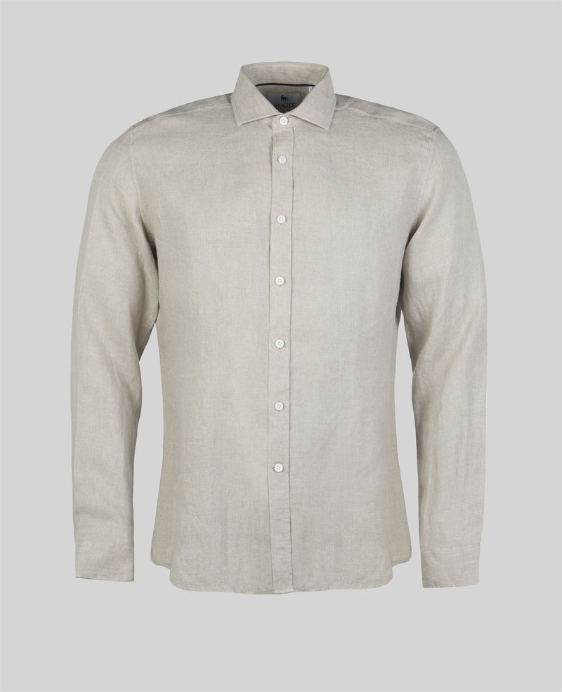 Kilbeg Tailored Washed Shirt - Beige