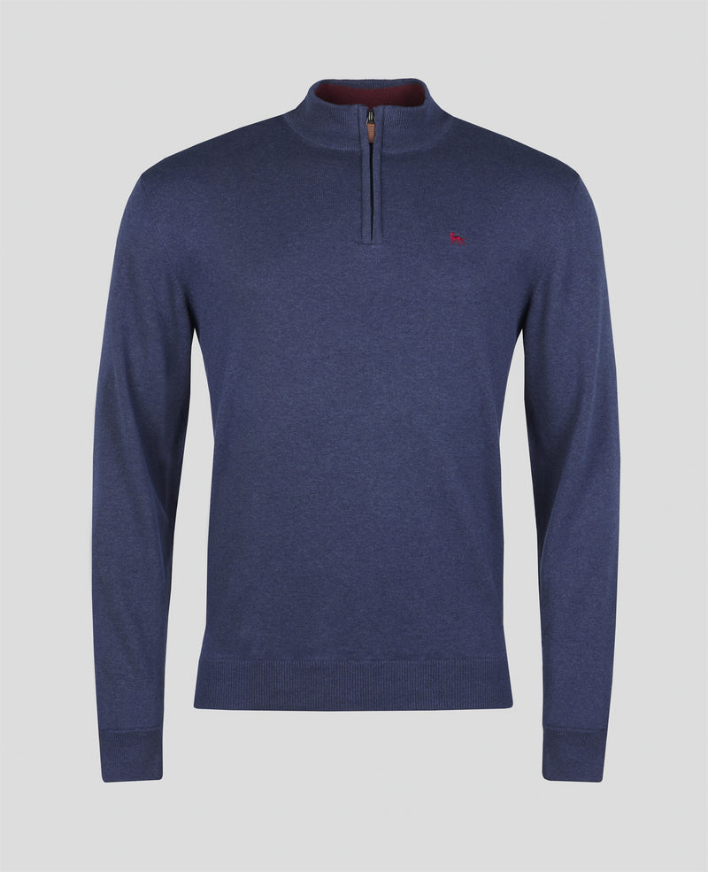 Carn 1/4 Zip Jumper - Navy