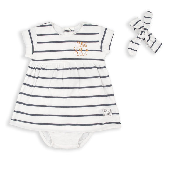 Dress & Headband - White