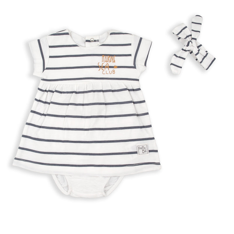 Dress & Headband - White