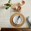 Tan Natural Round Set of 4 Placemats