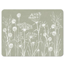 Wild Flowers Sage Green Set of 6 Placemats
