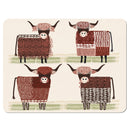 Highland Cow Set of 6 Placemats