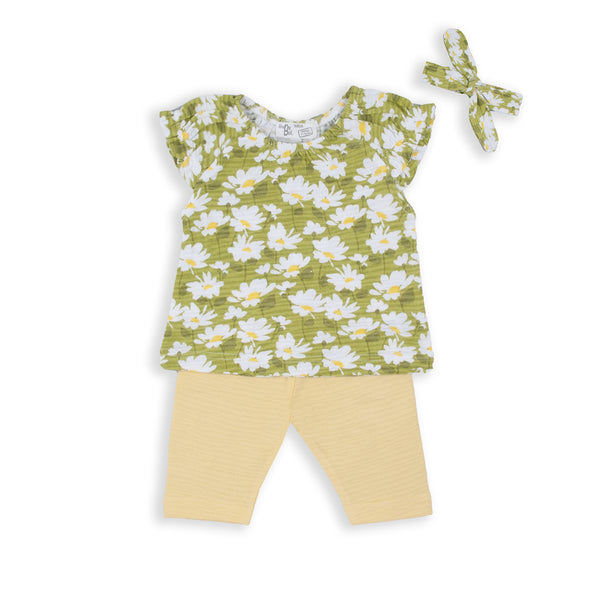 2 Piece Set & Headband - Olive