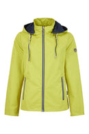 Short Rain Jacket - Lime Green/navy