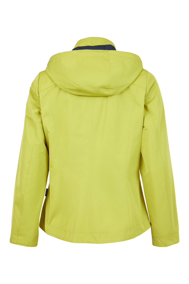 Short Rain Jacket - Lime Green/navy