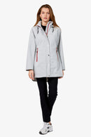 Mid Length Jacket - Grey/red