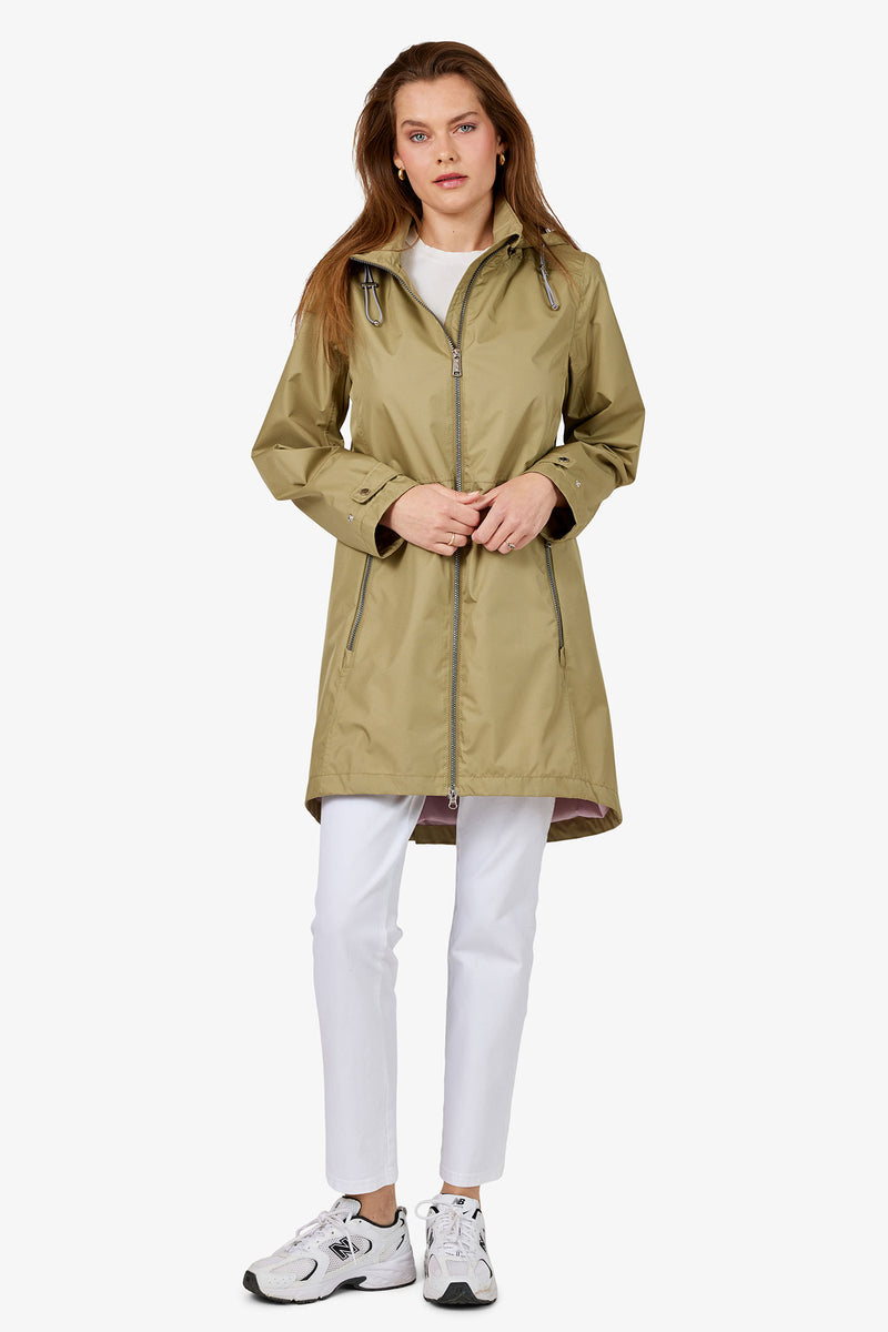 Mid Length Rainjacket - Loden Green