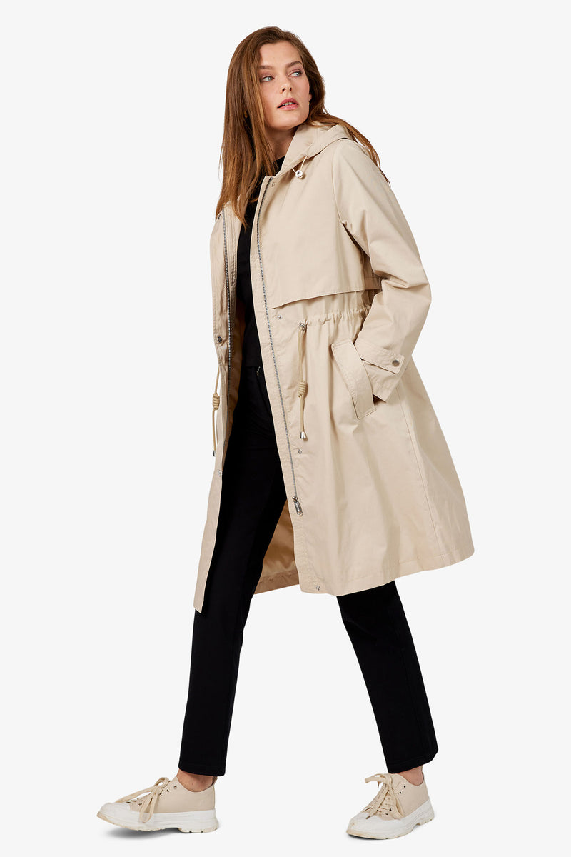 Parka Style Coat - Sand