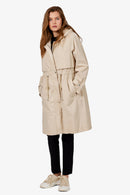 Parka Style Coat - Sand