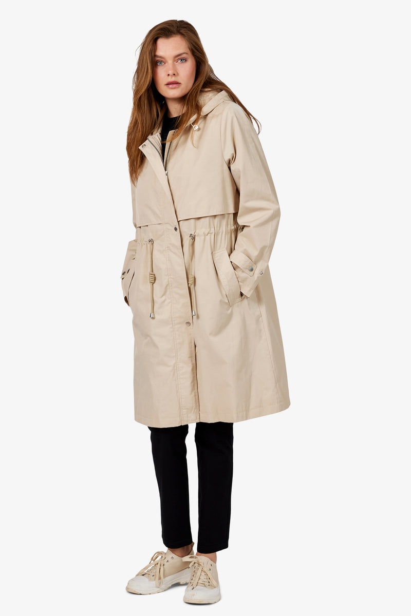 Parka Style Coat - Sand