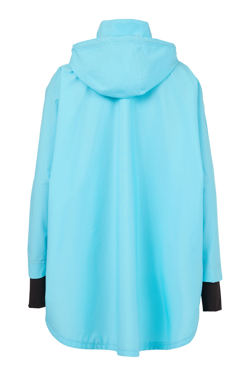 Poncho Style Rainjacket - Pacific Blue