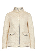 Reversible Short Padded Jacket - Sand/navy