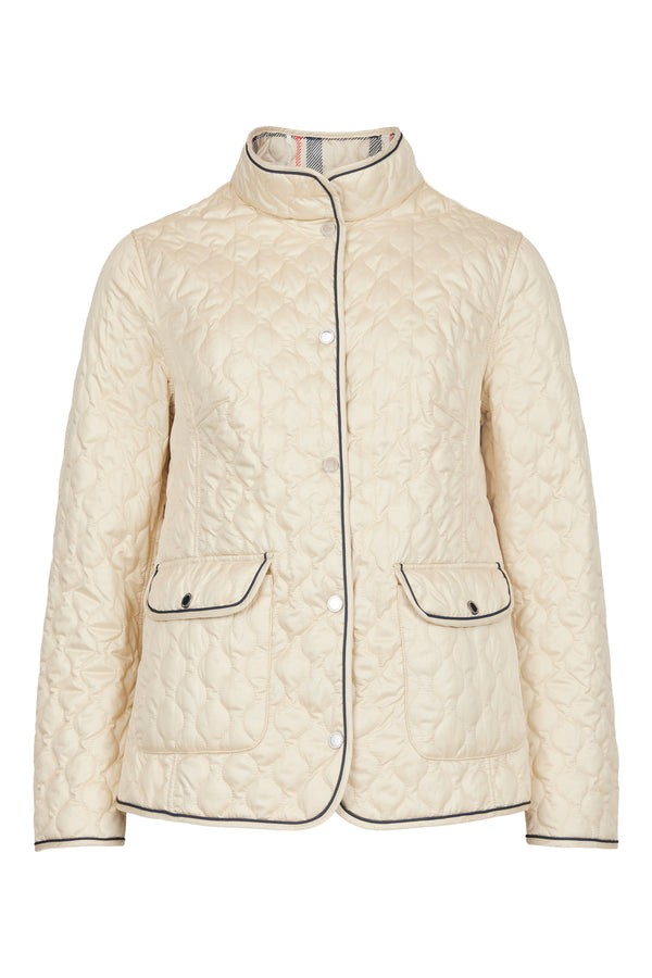 Reversible Short Padded Jacket - Sand/navy
