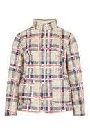 Reversible Short Padded Jacket - Sand/navy