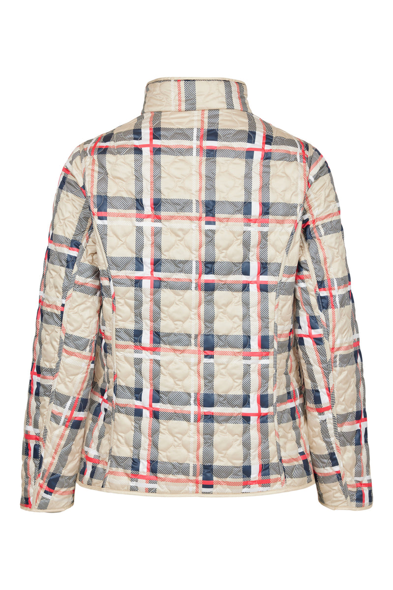 Reversible Short Padded Jacket - Sand/navy