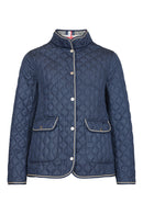 Reversible Short Padded Jacket - Navy/navy
