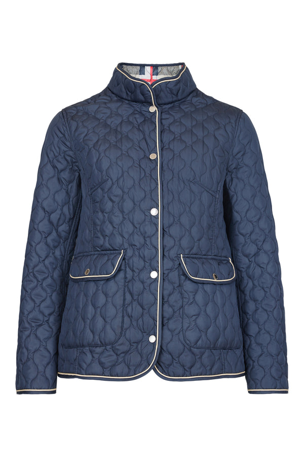 Reversible Short Padded Jacket - Navy/navy