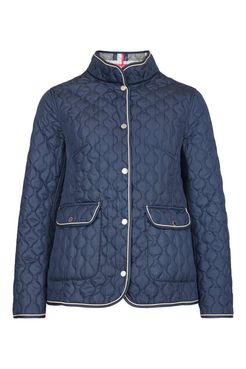 Reversible Short Padded Jacket - Navy/navy