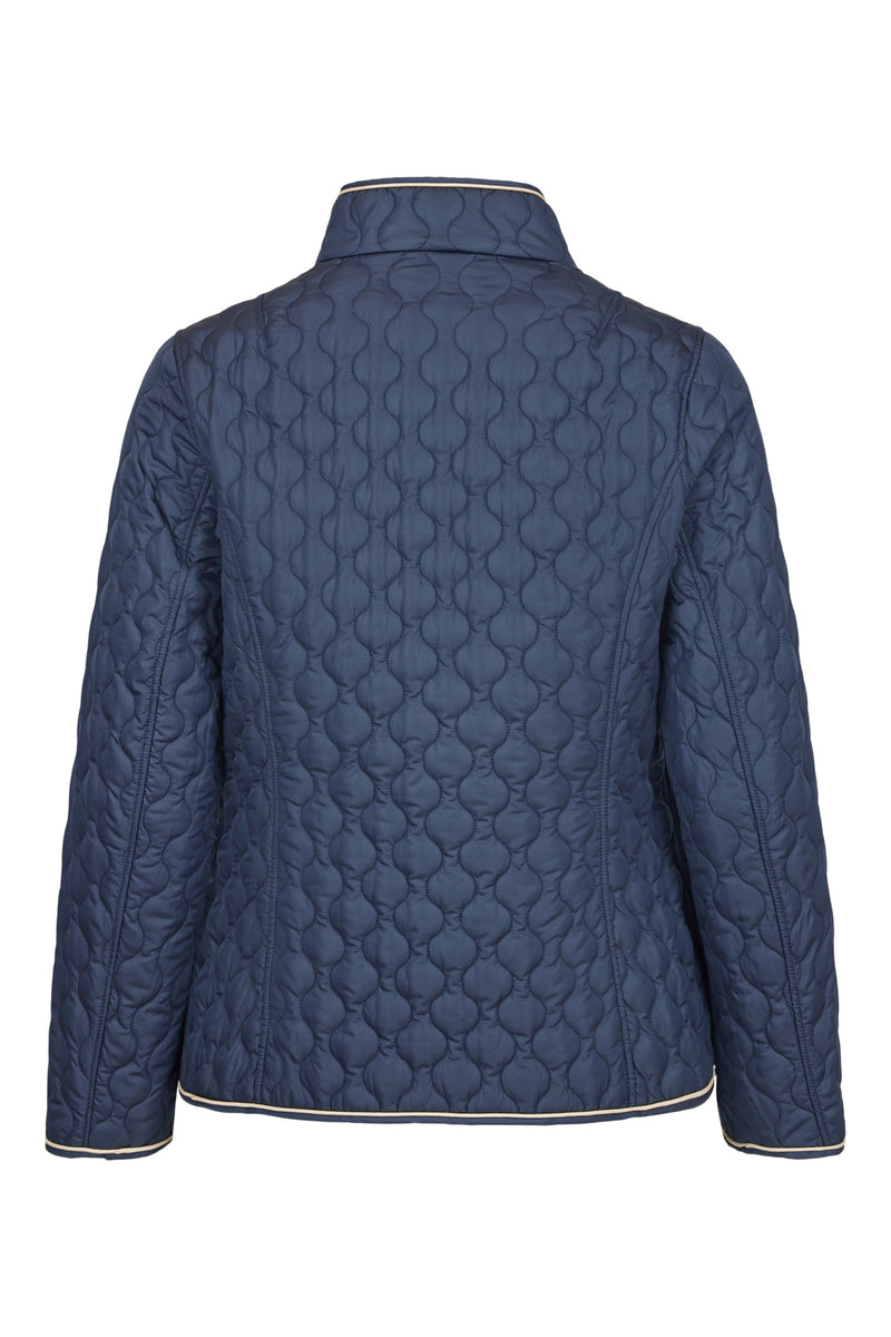 Reversible Short Padded Jacket - Navy/navy