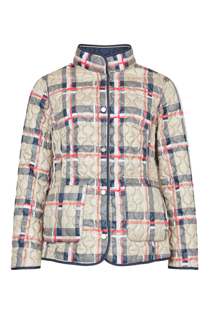 Reversible Short Padded Jacket - Navy/navy