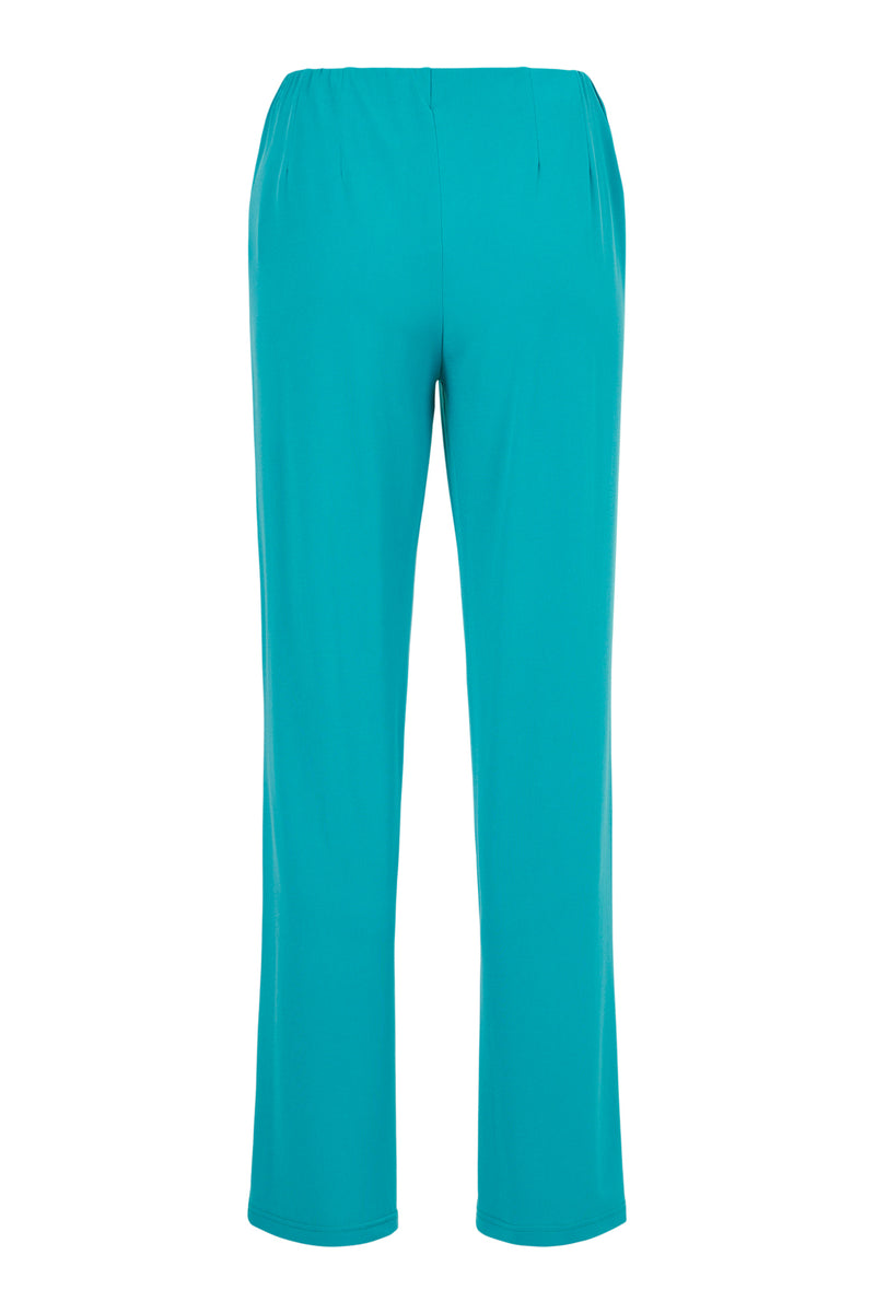 Plain Wide Leg Trousers - Sea Green
