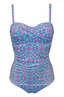 Santa Monica Strapless Swimsuit - Aquaburst