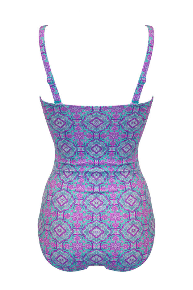 Santa Monica Strapless Swimsuit - Aquaburst