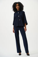 Classic Wide-Leg Trouser - Midnight Blue