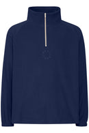 Ibrahim 1/4 Zip Jumper - Insignia Blue