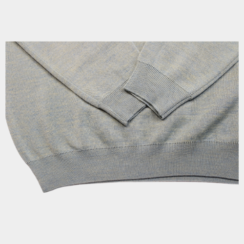 Plain V Neck Jumper - Meadow