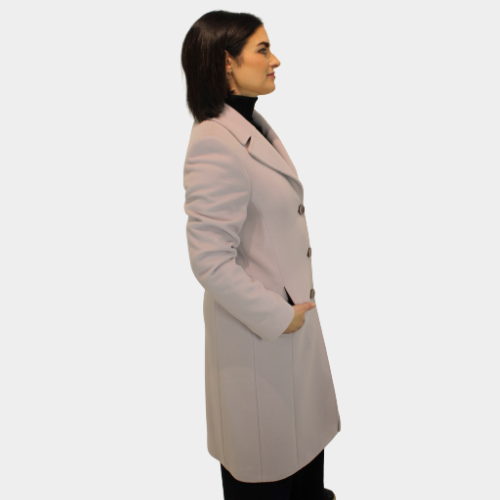 Stitch Pocket Coat - Mushroom