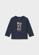 Long Sleeve Basic T-Shirt - Blue