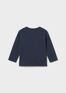 Long Sleeve Basic T-Shirt - Blue