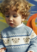 Jacquard Jumper - Arctic Blue