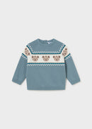 Jacquard Jumper - Arctic Blue
