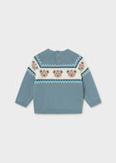 Jacquard Jumper - Arctic Blue