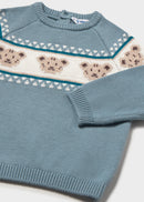 Jacquard Jumper - Arctic Blue
