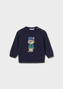 Character Intarsia Jumper - Blue
