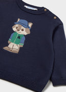 Character Intarsia Jumper - Blue