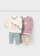 4 Piece Leggings Set - Mauve