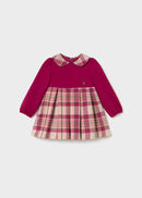 Plaid Dress - Raspberry