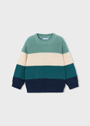 Colour-Block Jersey Top - Aquarium